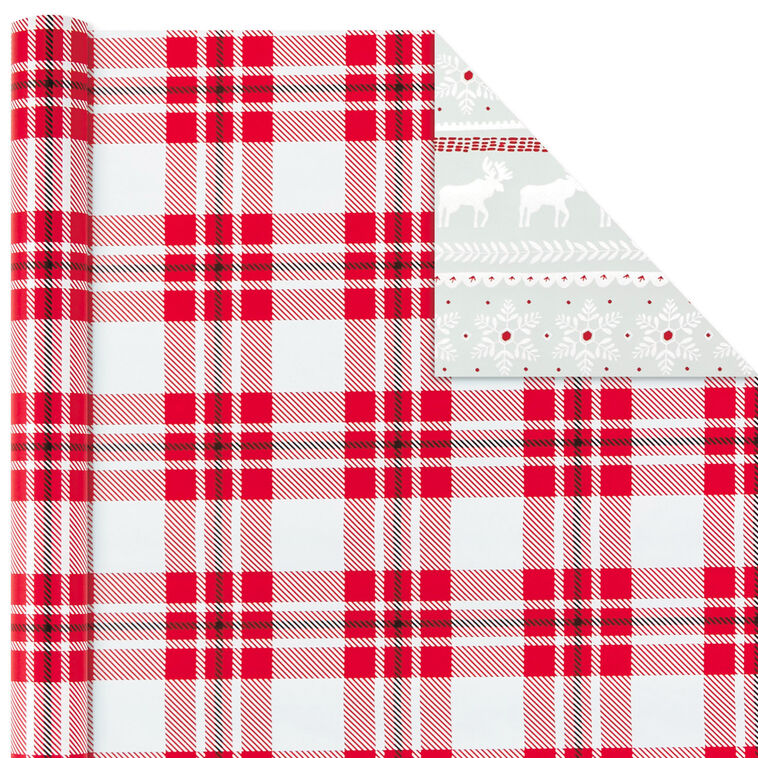 Rustic Winter Reversible Christmas Wrapping Paper  image number 5