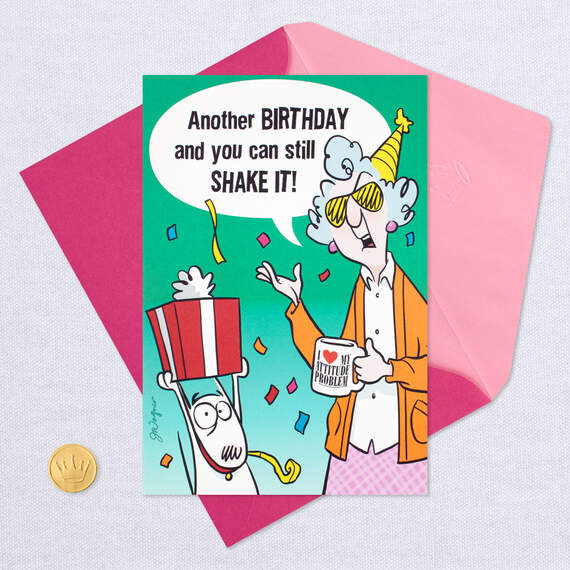 Maxine™ You Can Still Shake It Funny Pop Up Birthday Card, , large image number 5