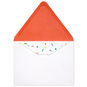 Confetti on White With Orange Envelopes Pack back with flap lifted image number 4