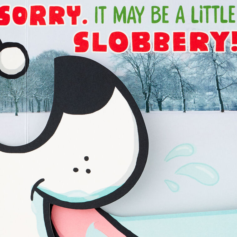 Dog's Tongue Pop-Up Money Holder Christmas Card Sentiment image number 3