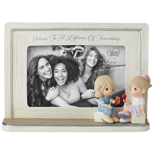 Precious Moments Here's to a Lifetime of Friendship Picture Frame, 4x6", 
