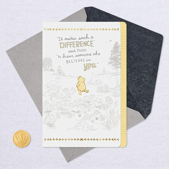 Disney Winnie the Pooh Quote Thank-You Card for Teacher, , large image number 5