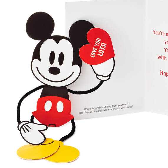 Disney Mickey Mouse Hugger Valentine's Day Card, , large image number 5