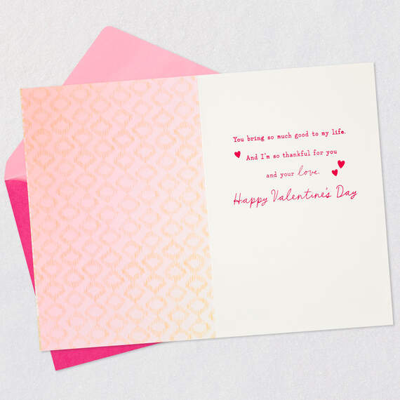 Thankful for You and Your Love Romantic Valentine's Day Card, , large image number 3