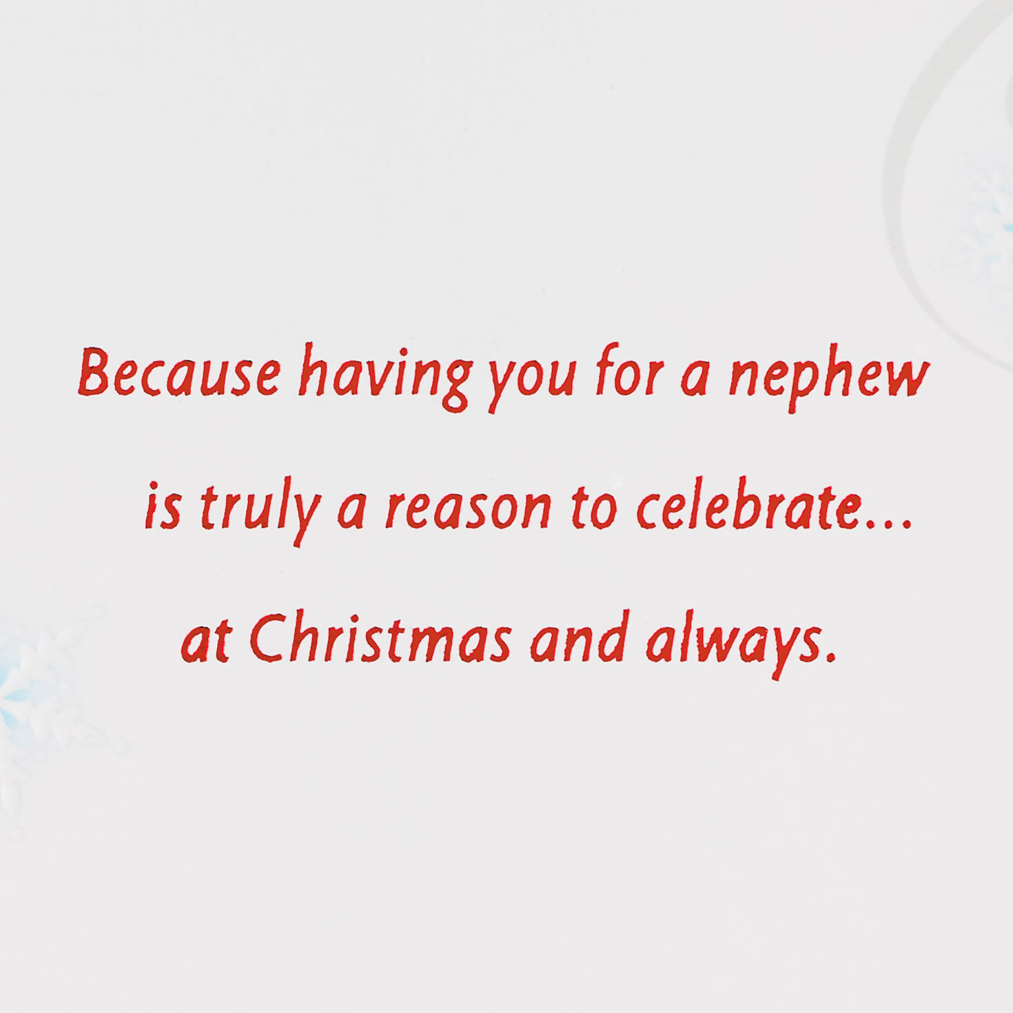 Love You, Nephew Christmas Card for only USD 3.99 | Hallmark
