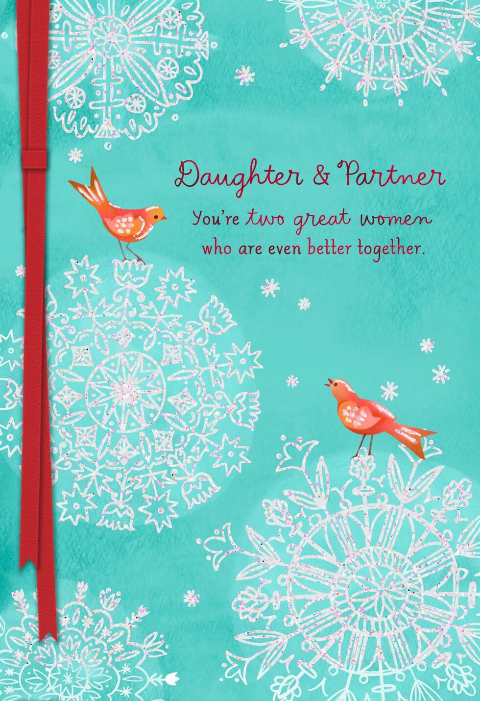 Daughter and Partner Christmas Card