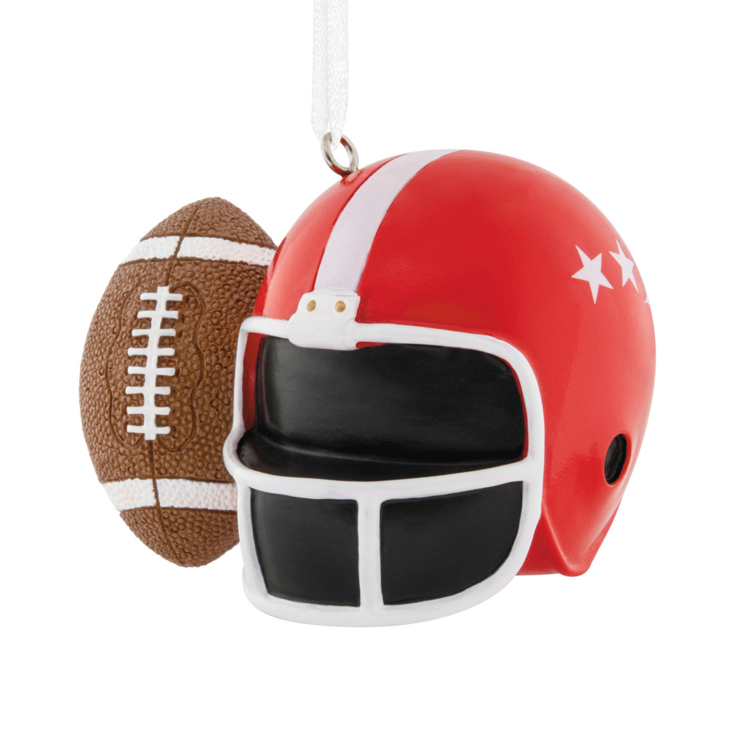 Football Helmet and Ball Hallmark Ornament