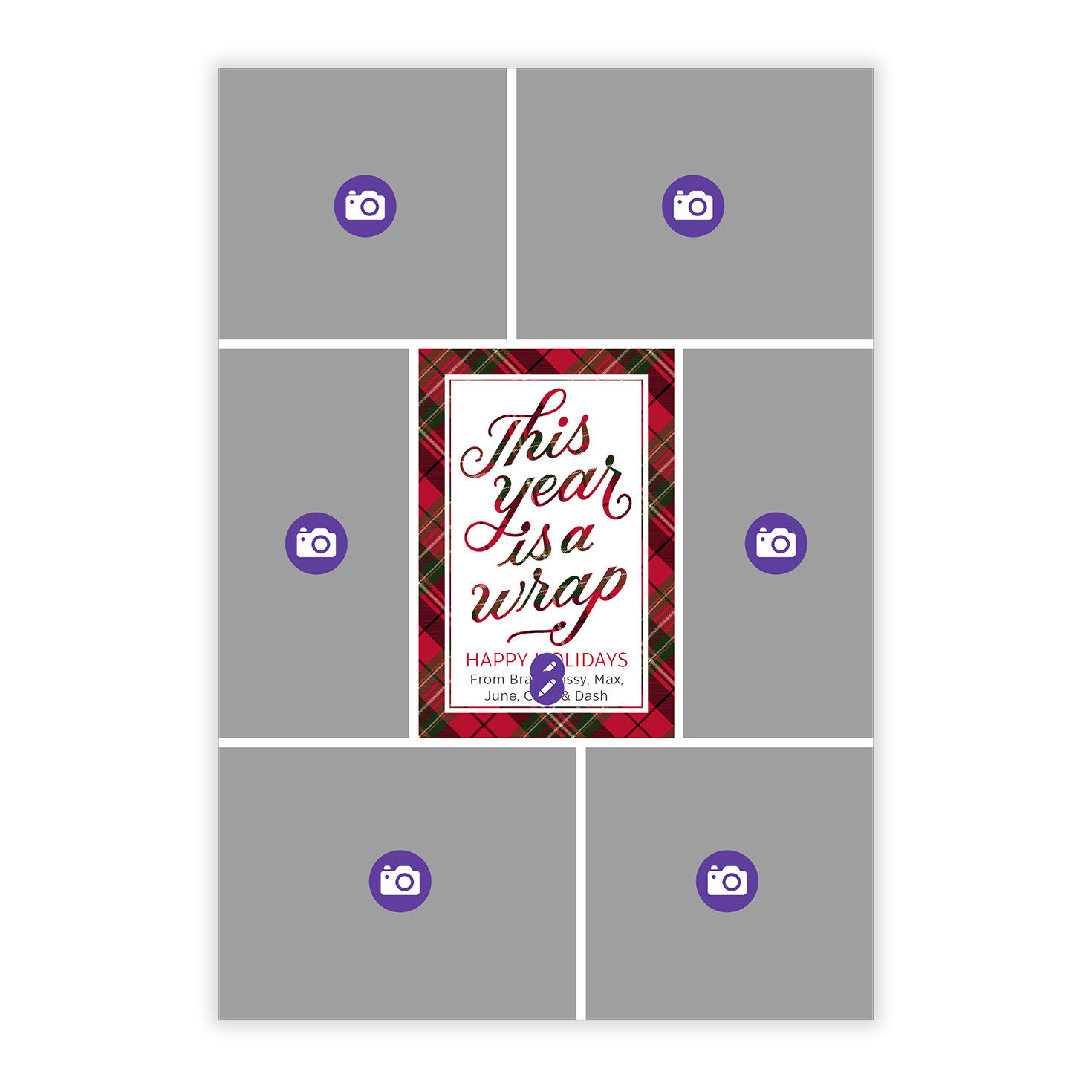 This Year Is a Wrap Flat Christmas Photo Card, , large image number 5