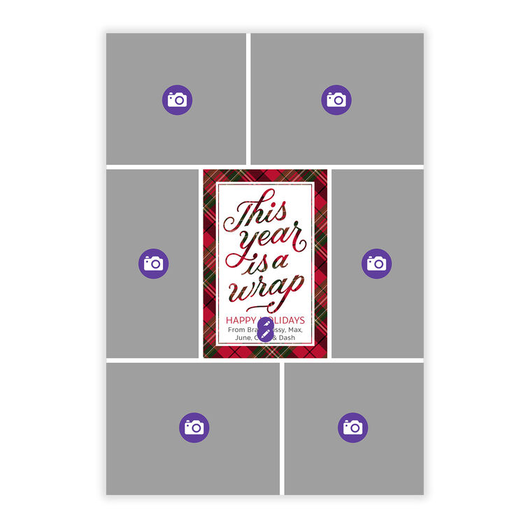 This Year Is a Wrap Flat Christmas Photo Card, , large image number 5
