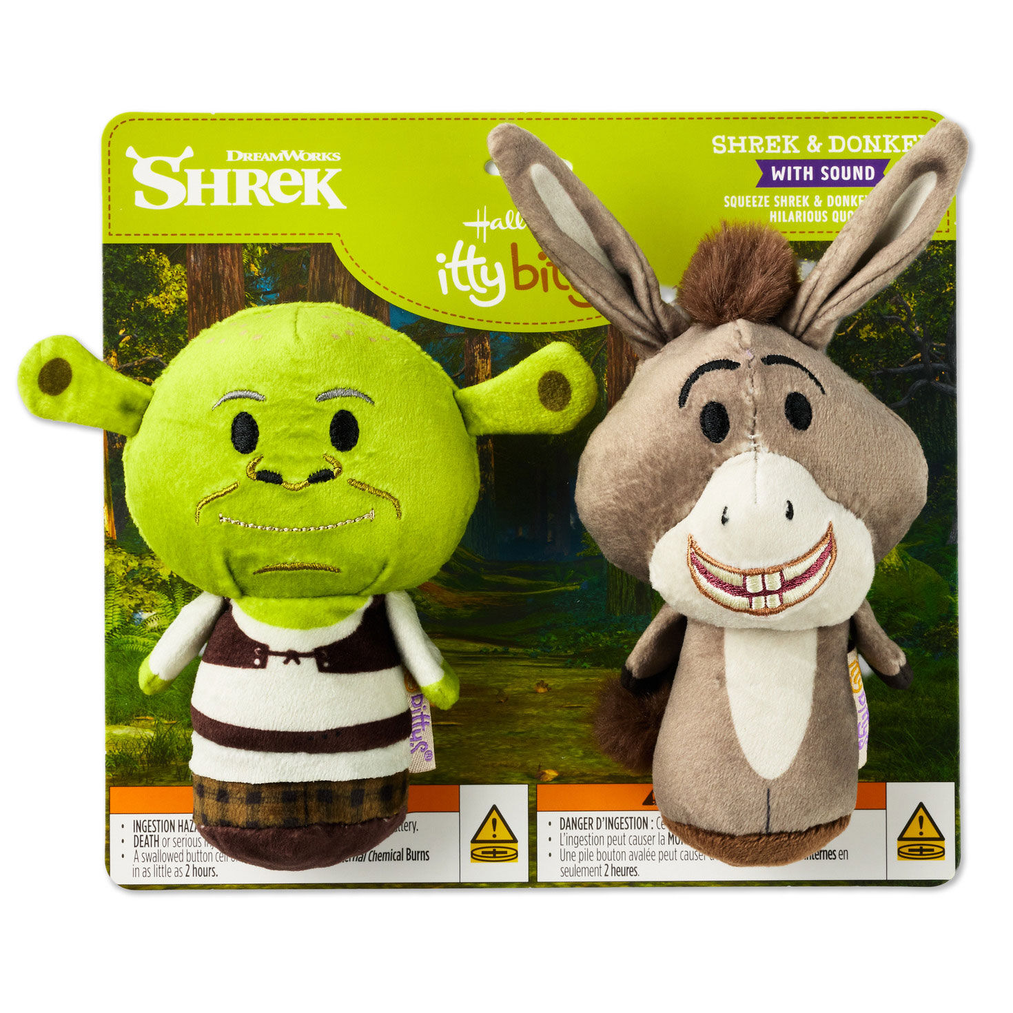 Plush Shrek and Donkey itty bittys With Sound package front image number 6