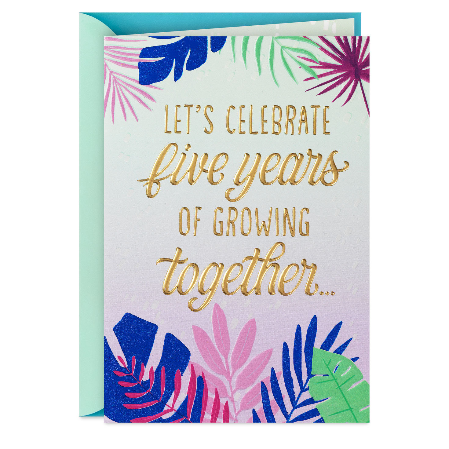 Let's Celebrate Us 5th Anniversary Card for only USD 4.99 | Hallmark
