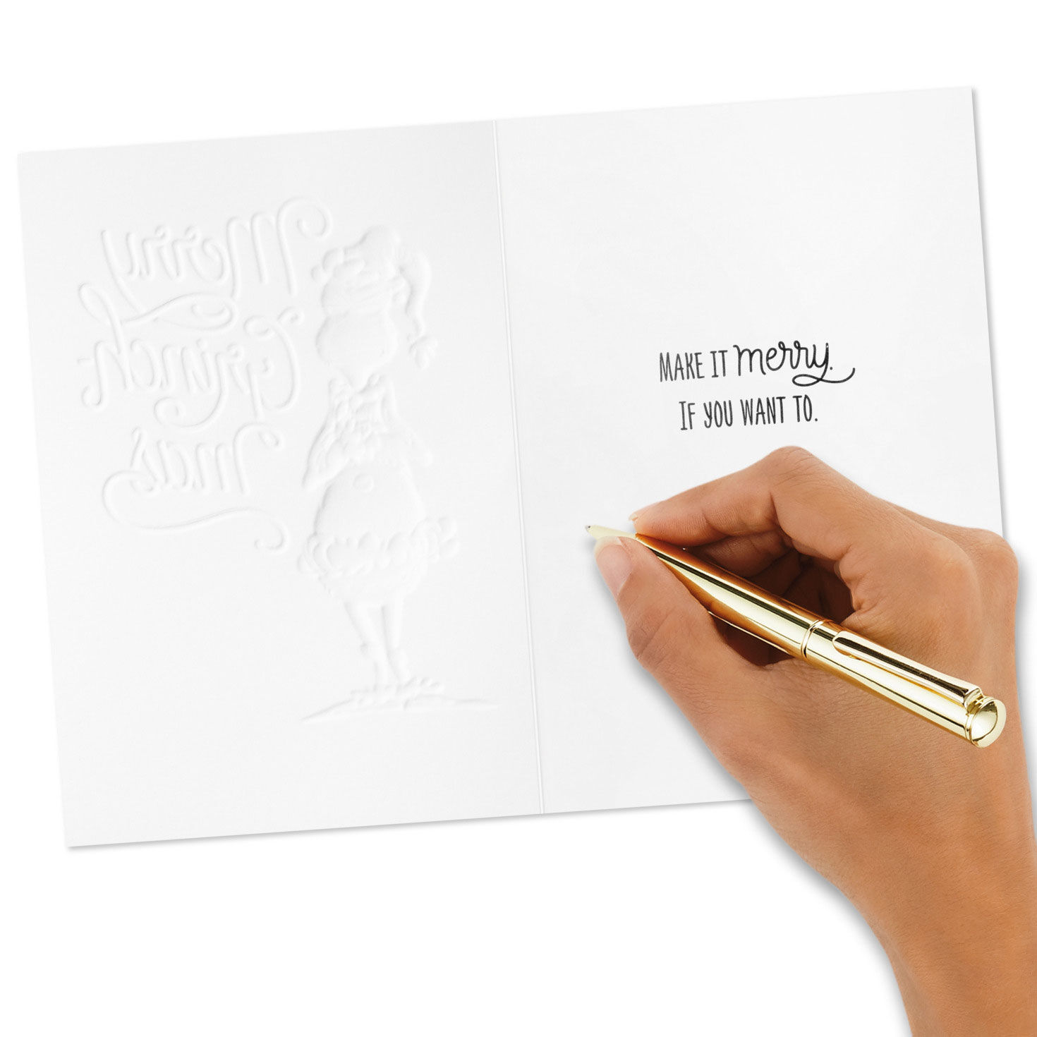 Dr. Seuss Grinchmas Boxed Christmas Card Pack signing card image number 6