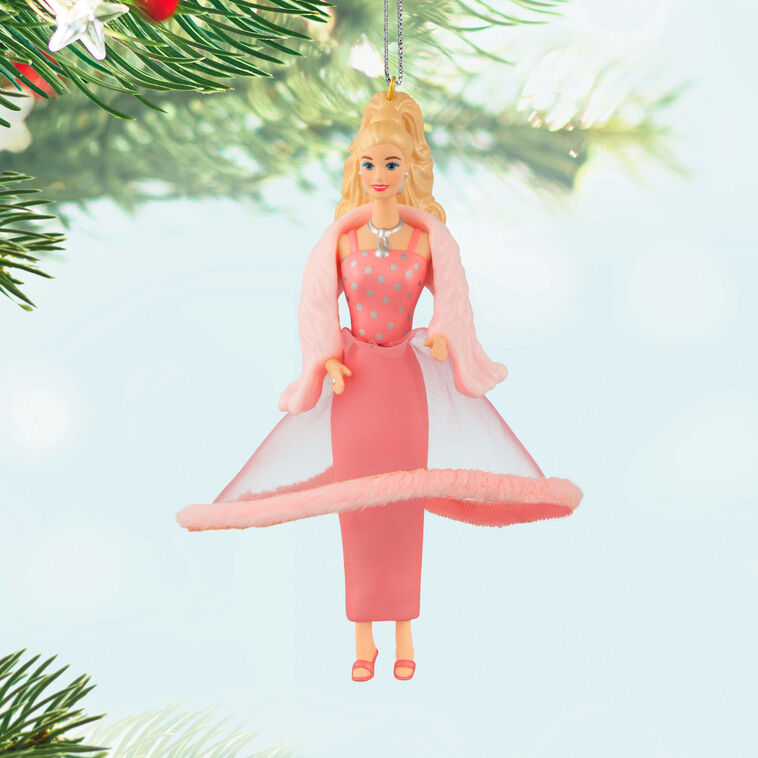 Hallmark Keepsake Weihnachtsdekoration 2023, Barbie Pink Collection, 2023 Porzellan und Stoff, Geschenke für Sie Hallmark Keepsake Weihnachtsdekoration 2023, Barbie Pink Collection, 2023 Porzellan und Stoff, Geschenke für Sie