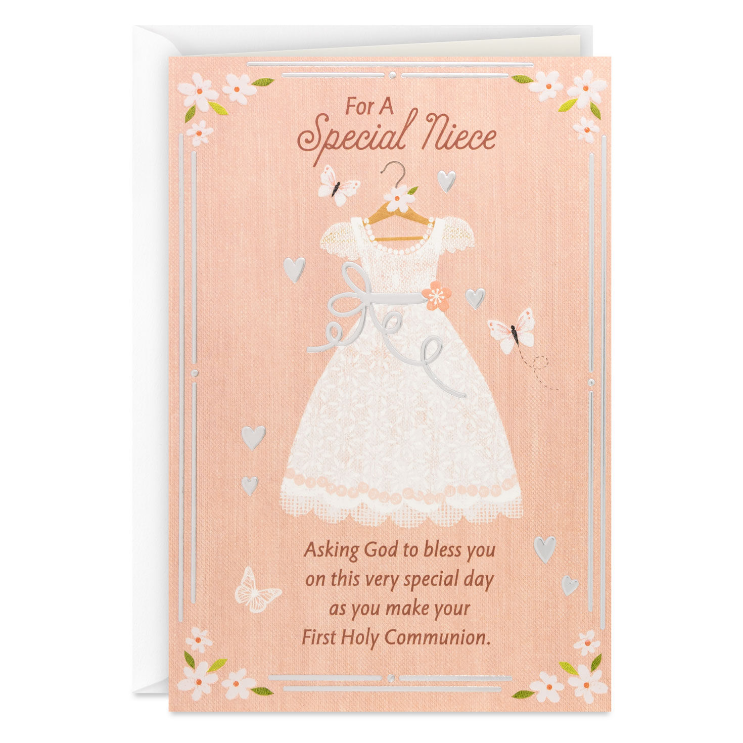 God Bless You on This Special Day First Communion Card for Niece