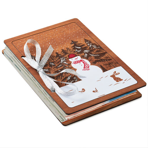Snowman Holiday Card Keeper, 