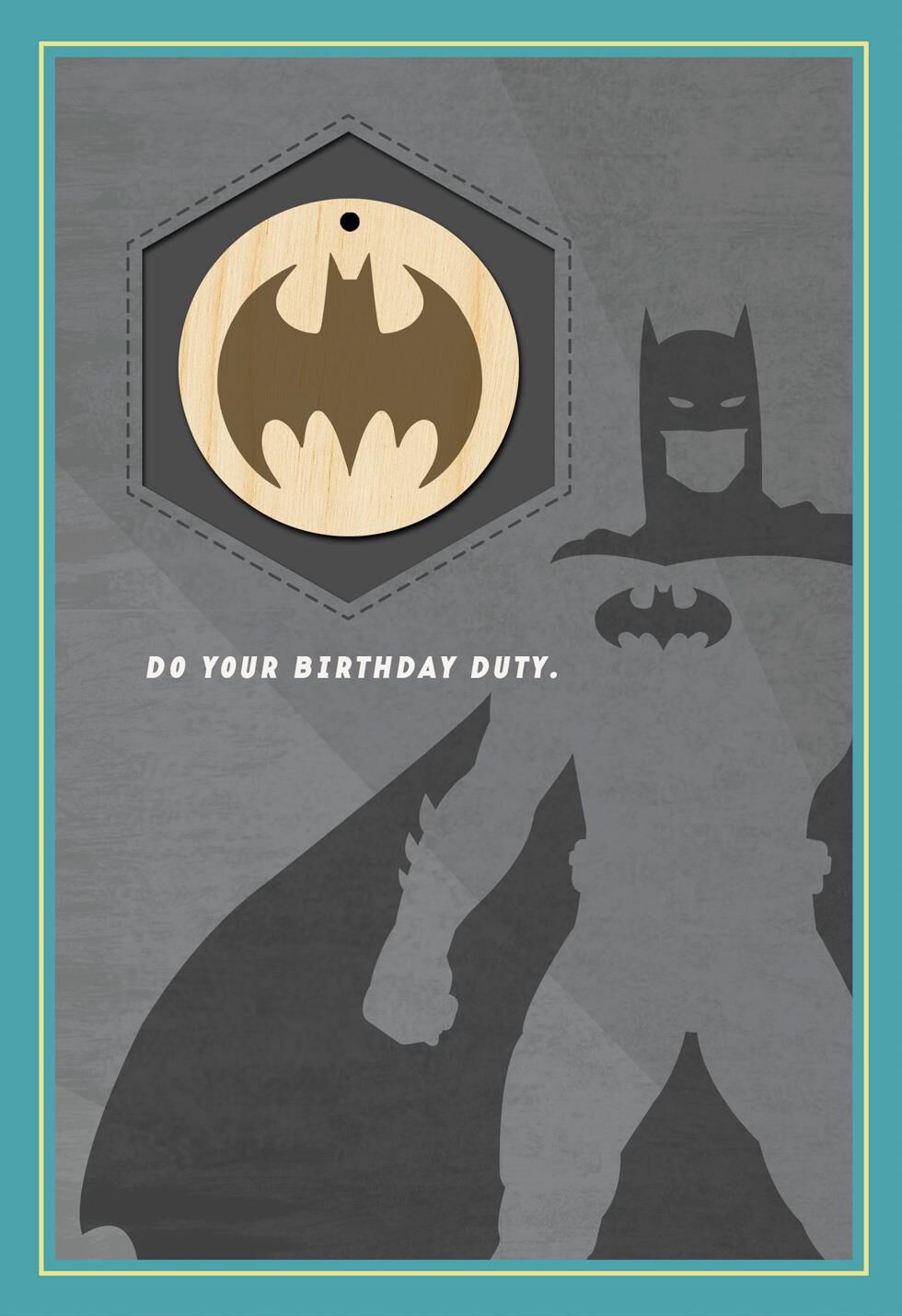 BATMAN™ Legendary Birthday Card With Keychain