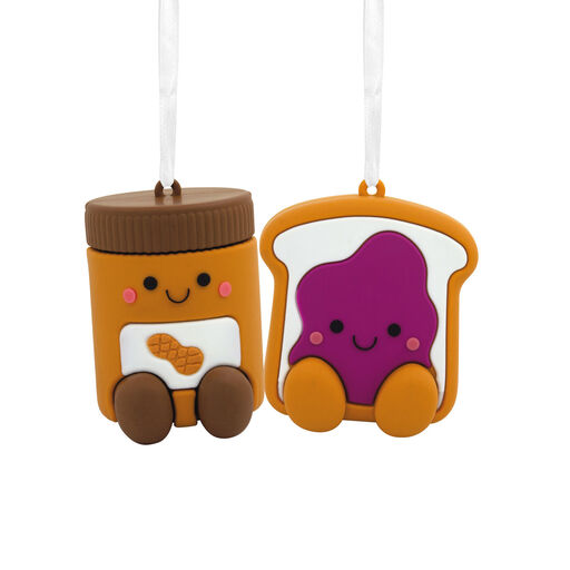 Better Together Peanut Butter & Jelly Magnetic Hallmark Ornaments, Set of 2, 