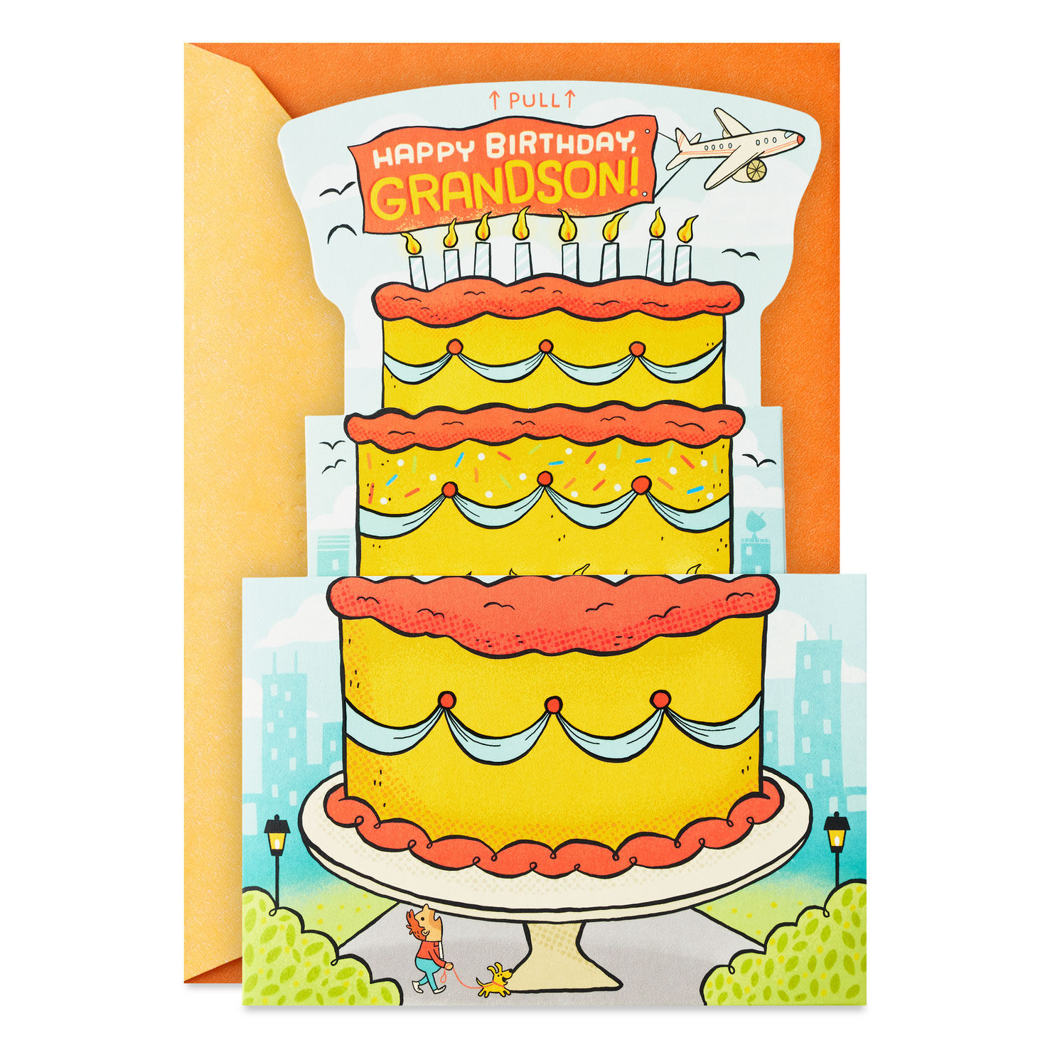 Hope the Fun Stacks Up Pop-Up Birthday Card for Grandson
