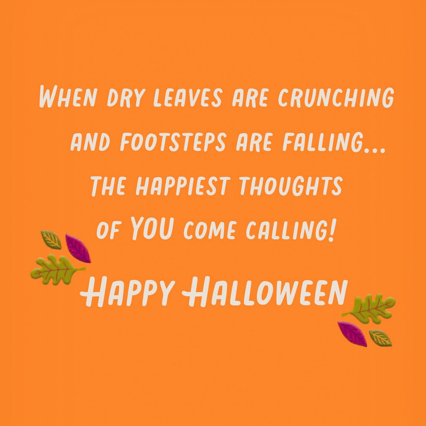 Trick-or-Treat Houses Happy Halloween Card Sentiment image number 2