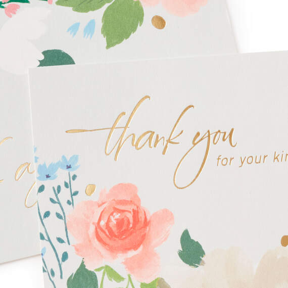 Soft Floral Boxed Blank Sympathy Thank-You Notes, Pack of 50, , large image number 3