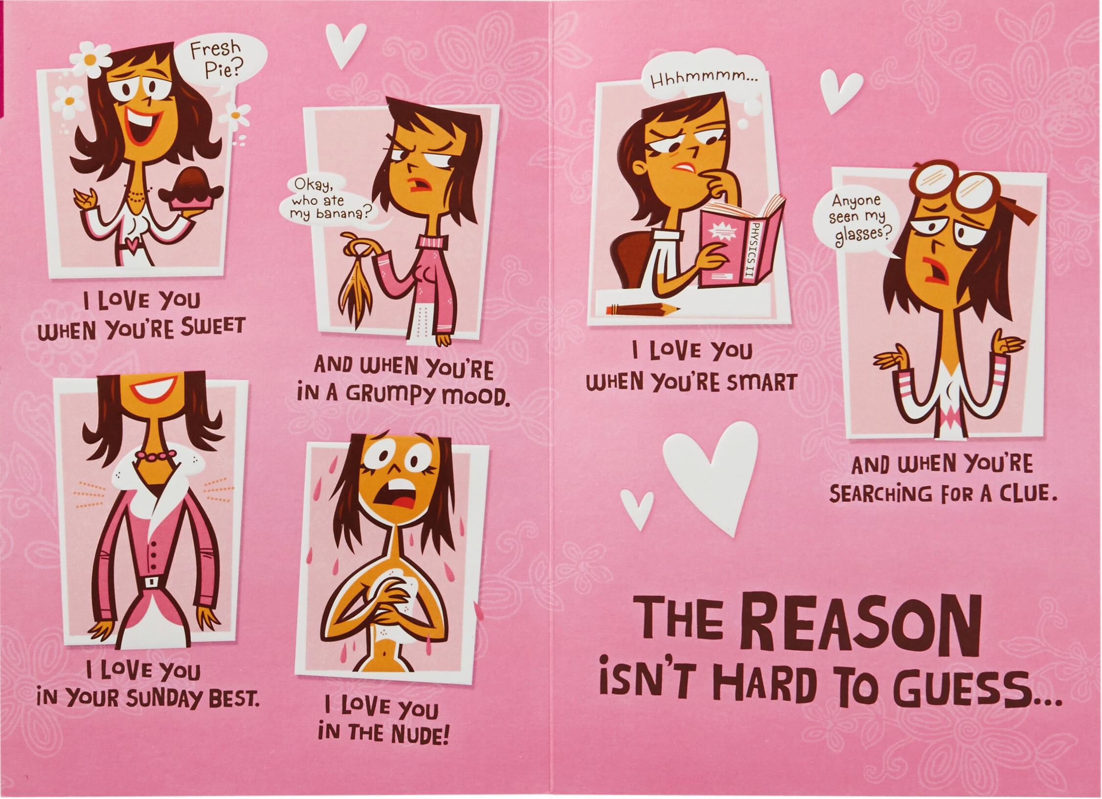 Reasons I Love You for Wife Funny Mother's Day Card