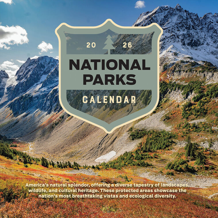 Time Factory National Parks 2026 Wall Calendar