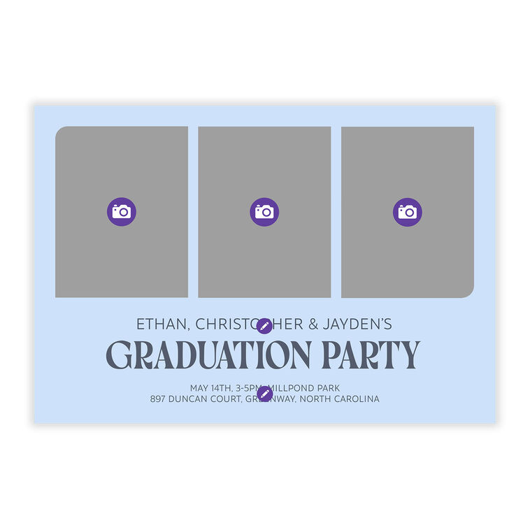 Simple Group Party Flat Graduation Party Invitation - Invitations | Hallmark Simple Group Party Flat Graduation Party Invitation - Invitations | Hallmark
