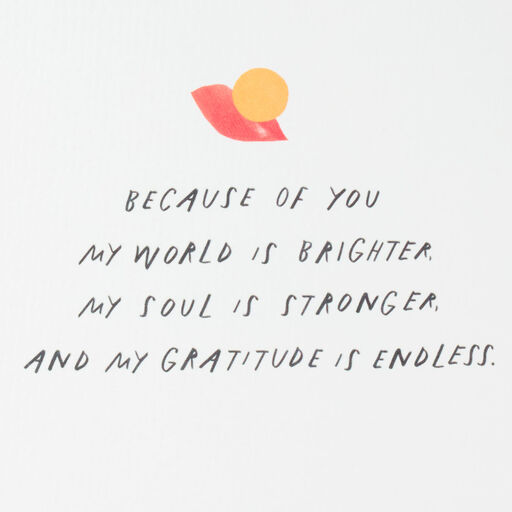 Morgan Harper Nichols You Make My World Brighter Thank-You Card, 