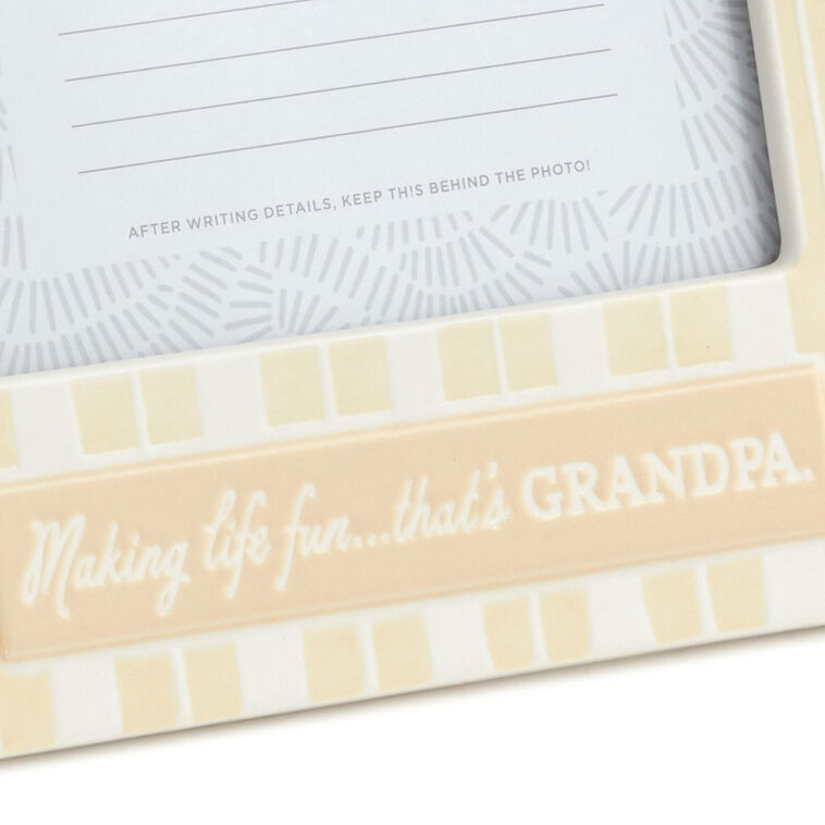 Grandpa Makes Life Fun Picture Frame  image number 3
