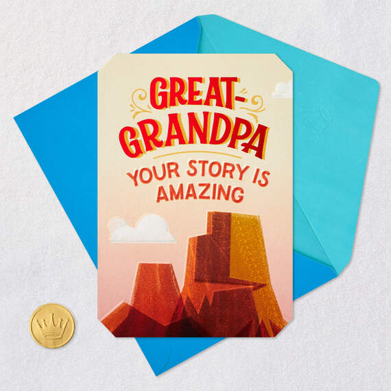 Proud of Your Amazing Story Father's Day Card for Great-Grandpa, , large image number 6