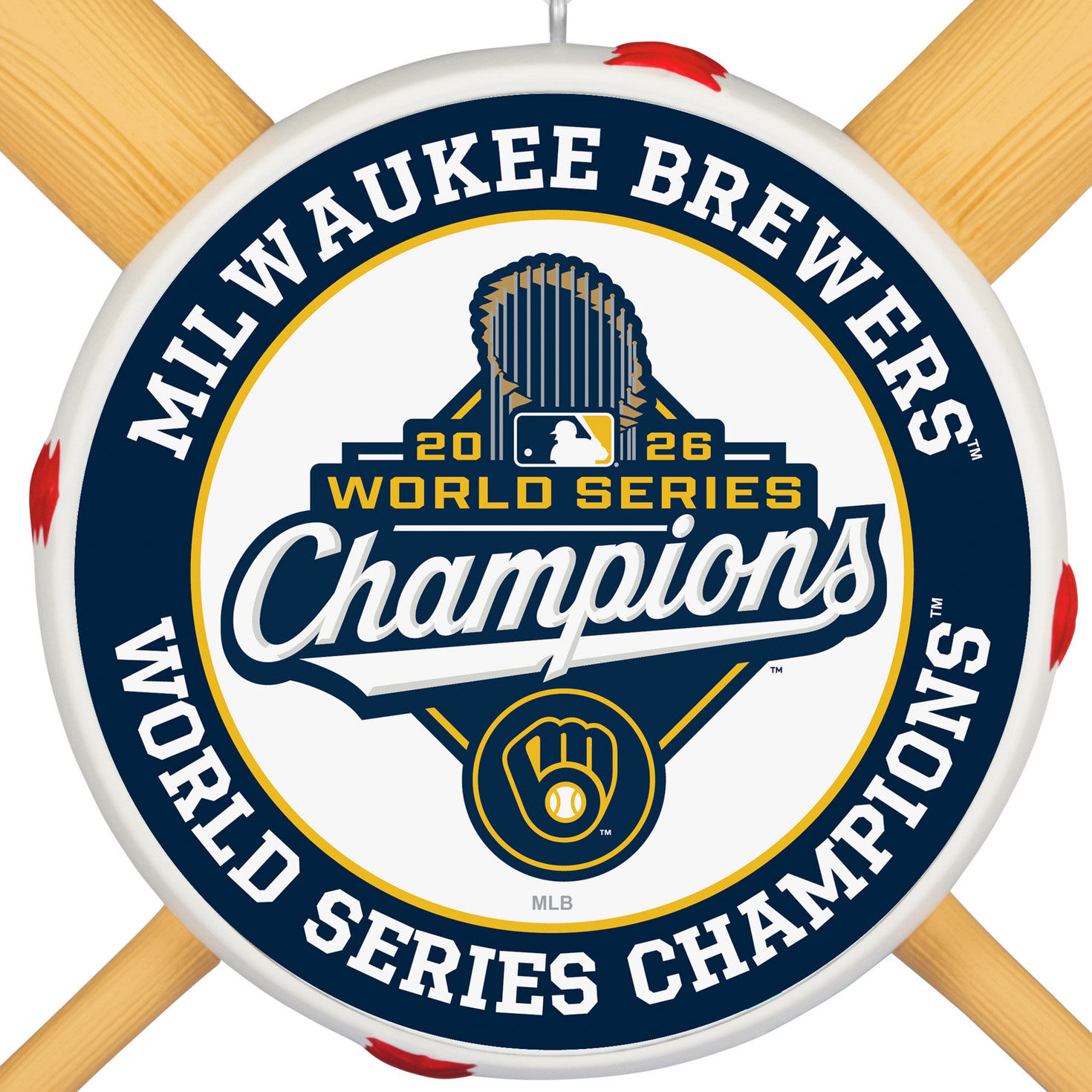 Milwaukee Brewers World Series 2026 Keepsake Ornament closeup view image number 6