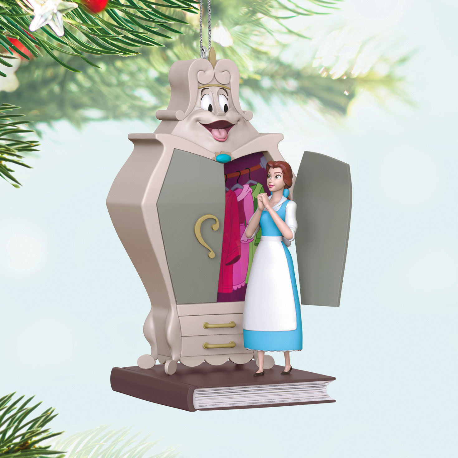 Disney Beauty and the Beast Belle With the Wardrobe Ornament for only USD 30.99 | Hallmark