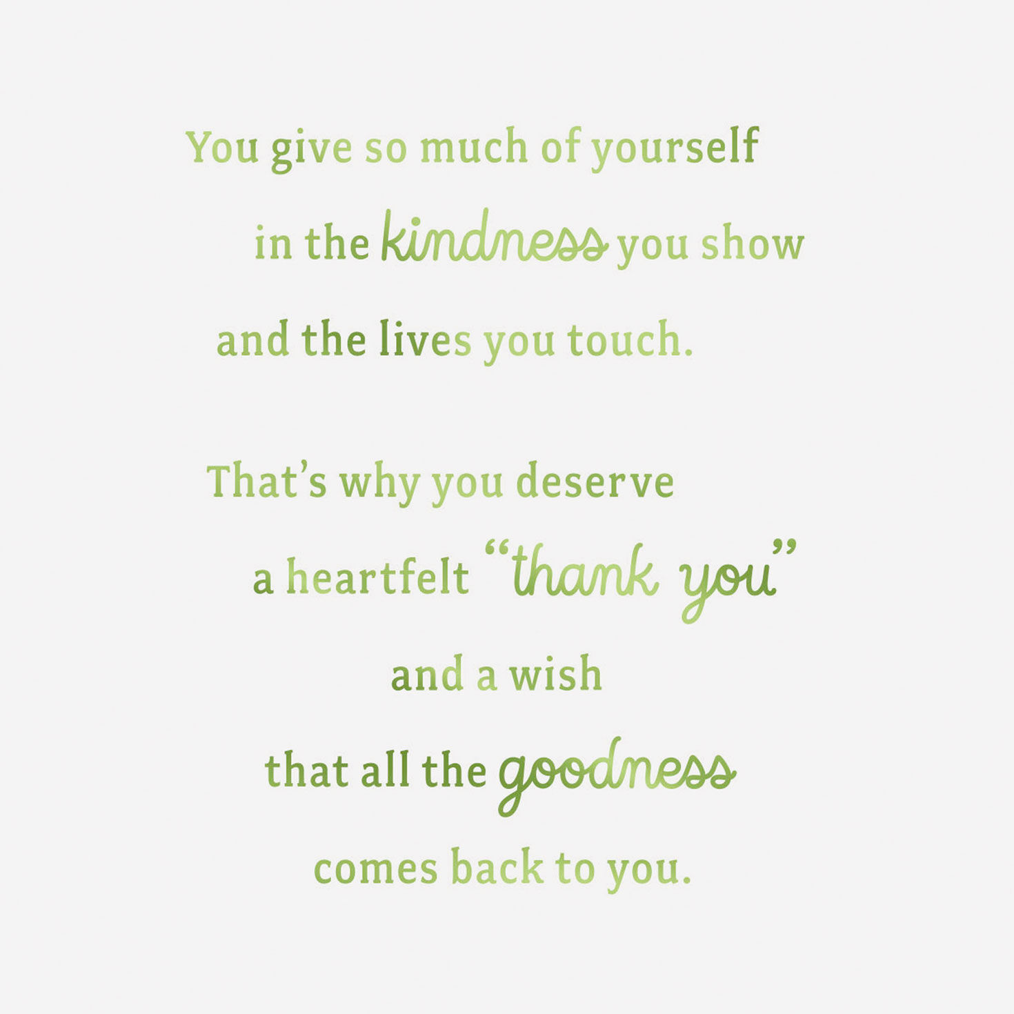 Grateful for Your Kindness Gift Card Greeting Thank-You Card for only USD 4.99 | Hallmark