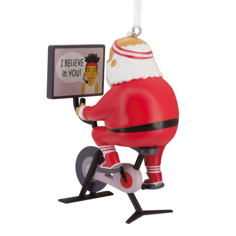 Cycling Santa Hallmark Ornament, , large image number 5