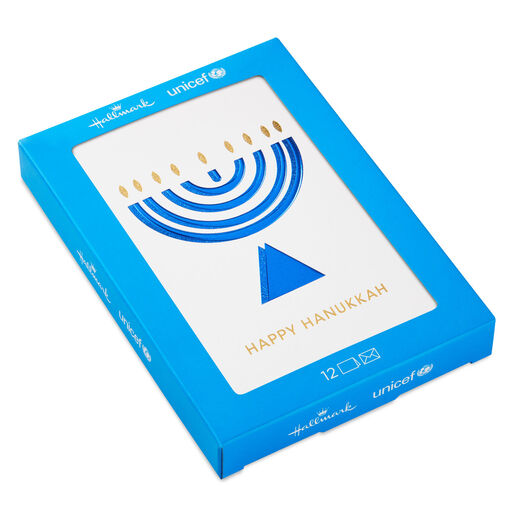 UNICEF Warm and Bright Season of Lights Boxed Hanukkah Cards, Pack of 12, 