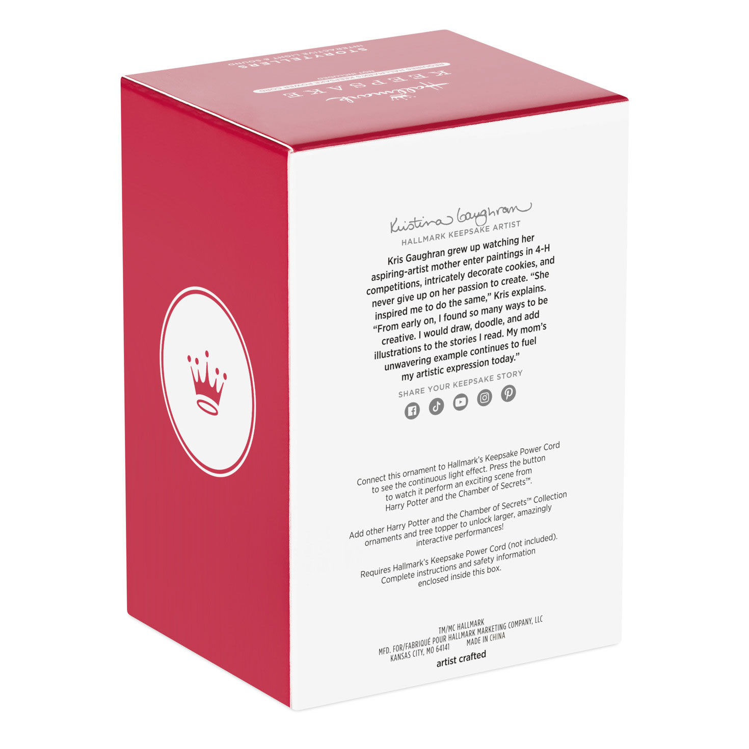 Harry Potter Gilderoy Lockhart Keepsake Ornament Package Back image number 8