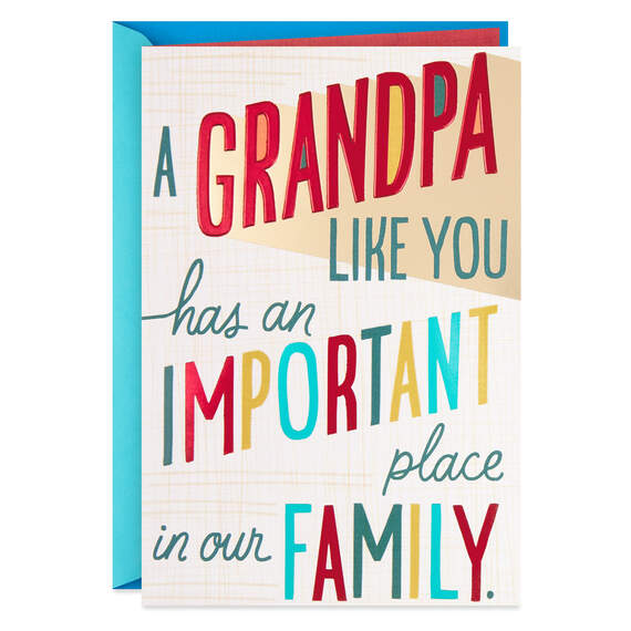 A Grandpa Like You Large Print Father's Day Card, , large image number 1