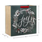 Joy Wreath on Green Extra-Deep Christmas Gift Bag measurement image number 3