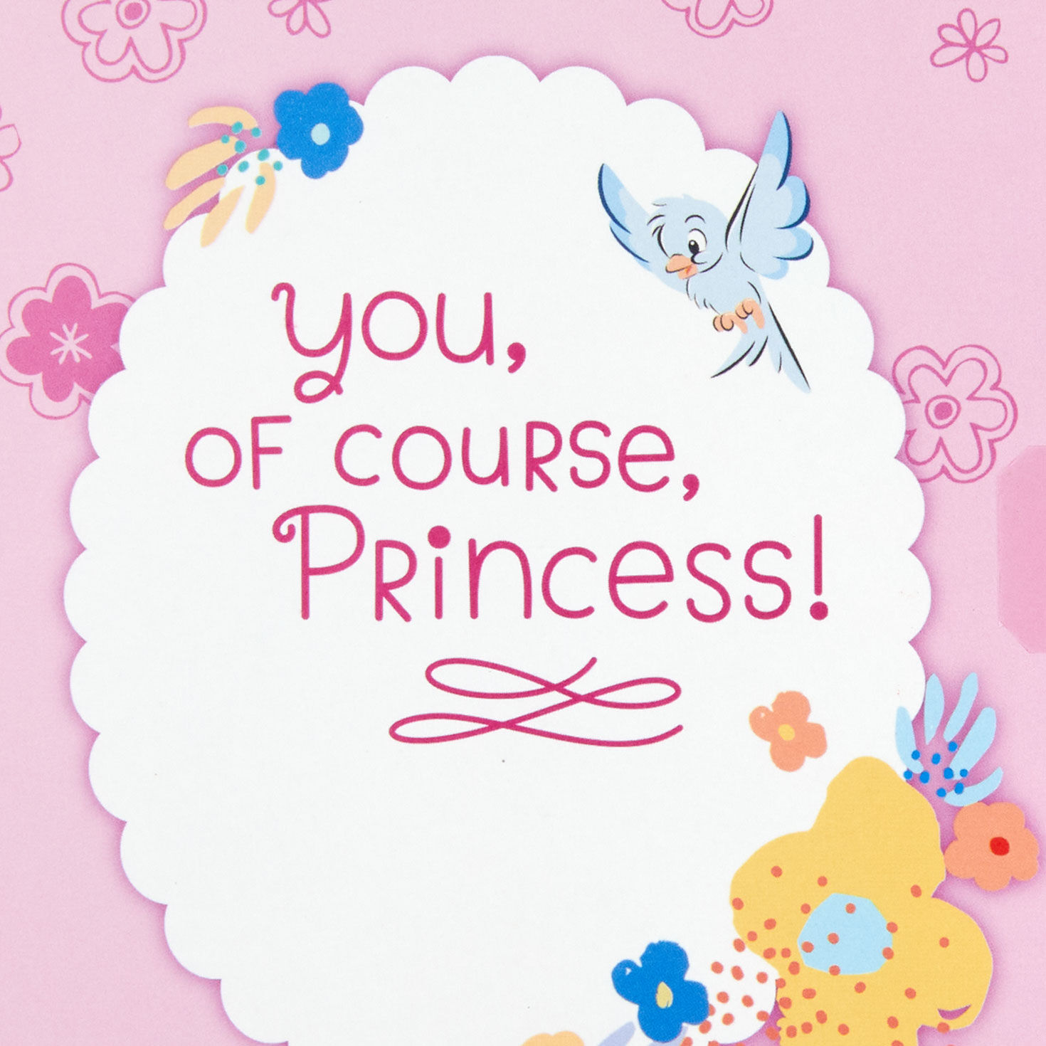 Disney Cinderella Musical First Birthday Card for Girls Sentiment image number 2