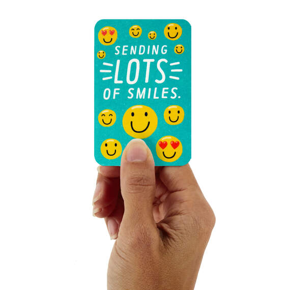 3.25" Mini Sending Lots of Smiles Blank Card