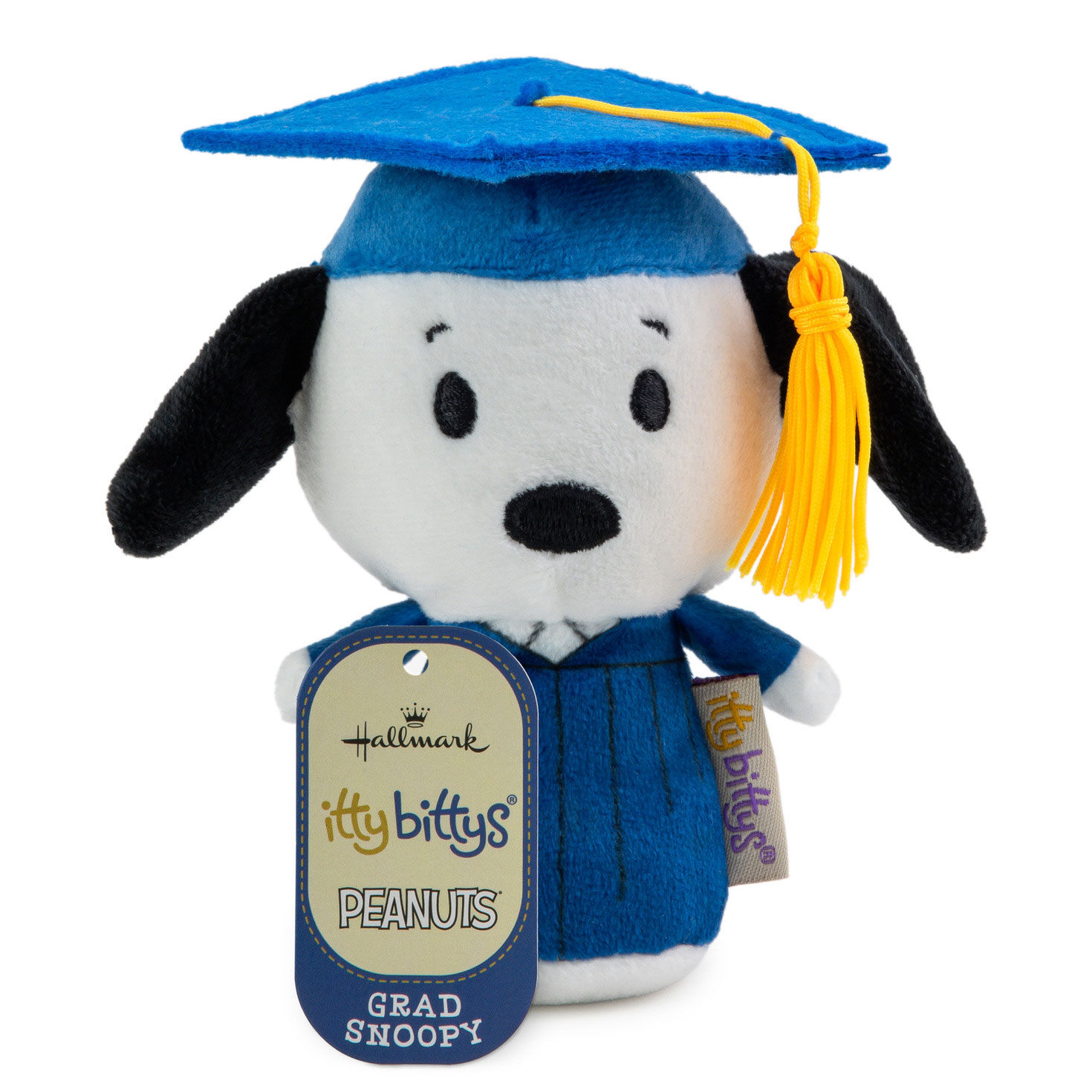 Peanuts Snoopy in Grad Gown and Hat Plush itty bittys Front with tag image number 2