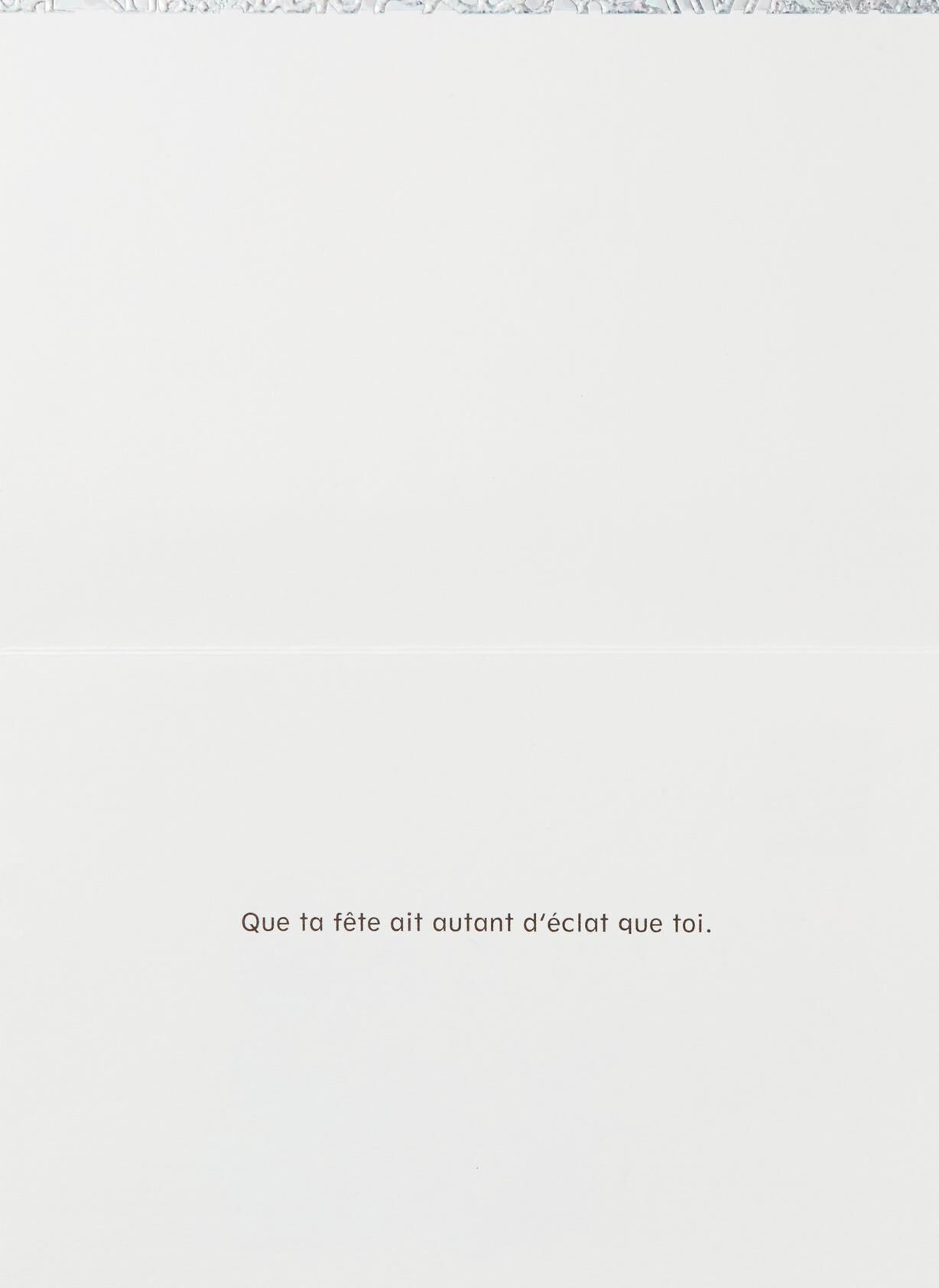 Shine French-Language Birthday Card