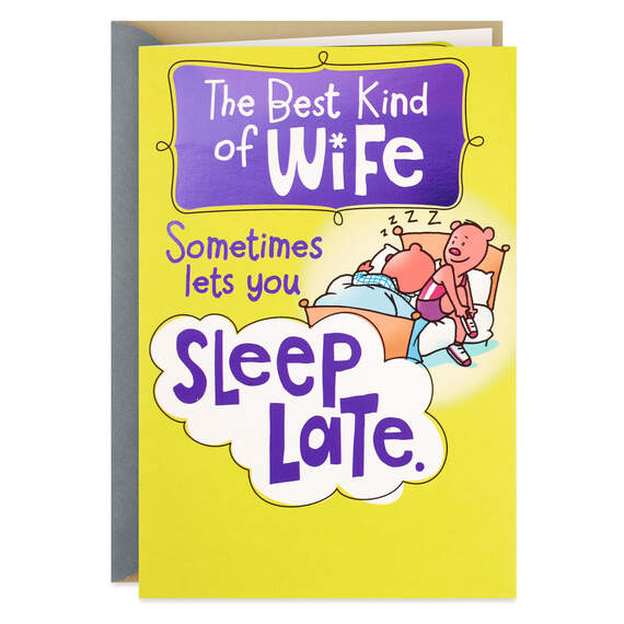 Best Kind of Wife Funny Anniversary Card, , large image number 1
