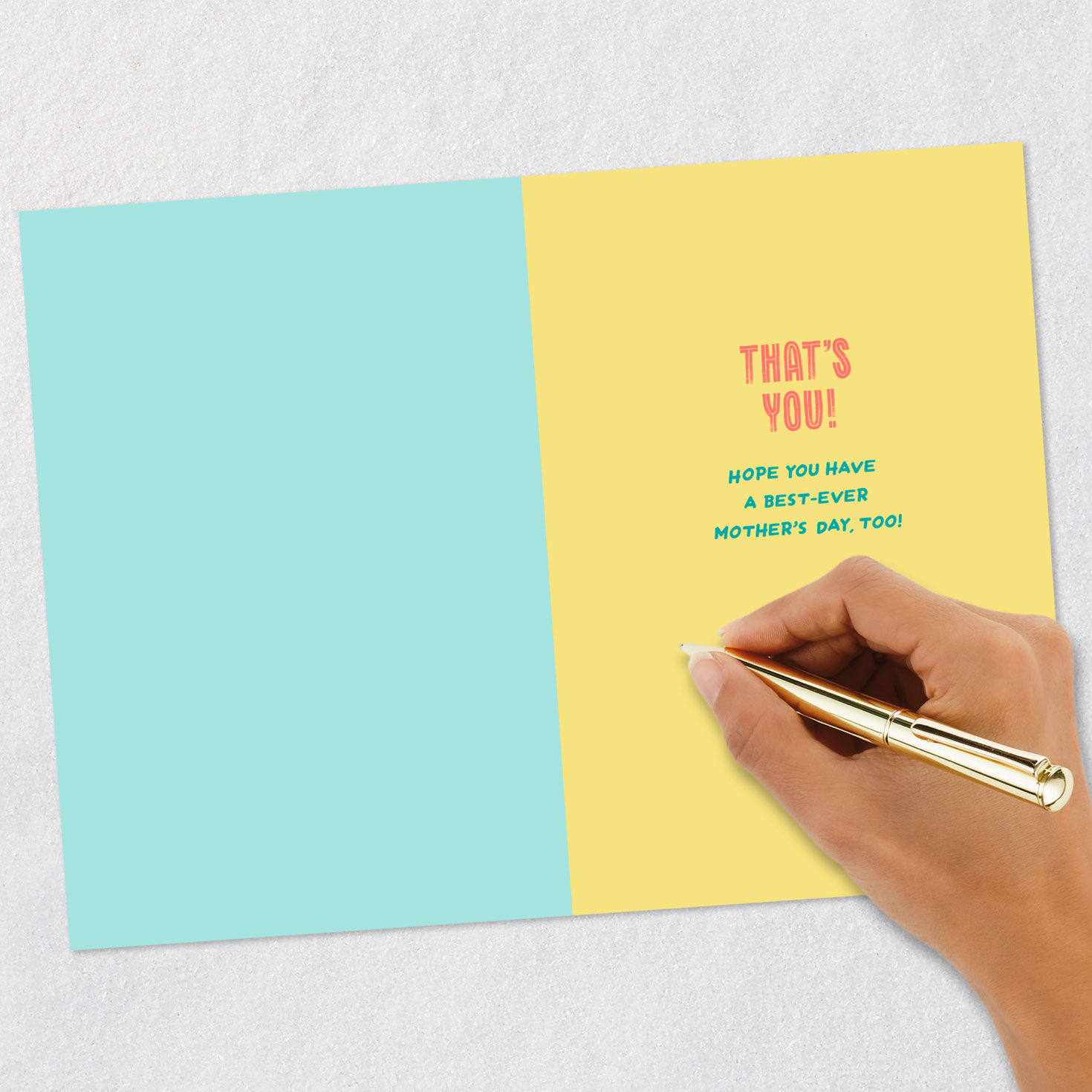 Sparkly Floral Ribbon Mother's Day Card for Mom Signing card image number 6