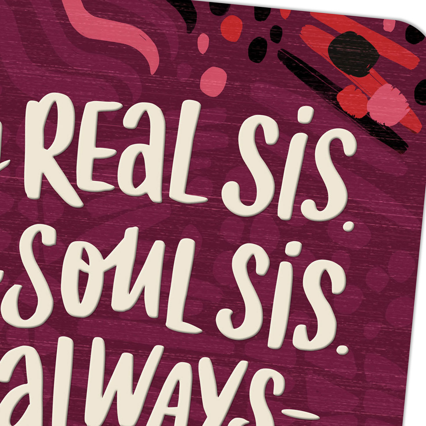 Abstract Soul Sister Card for Her  image number 4