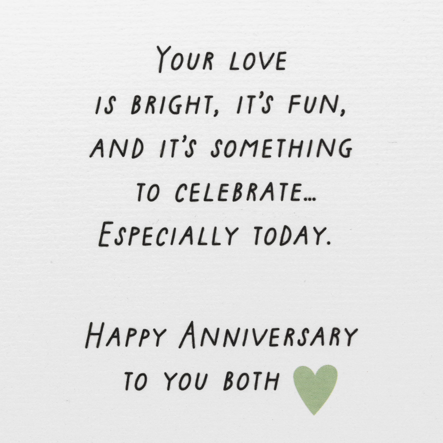 Rows of Rainbow Hearts Anniversary Card for Couple  image number 3