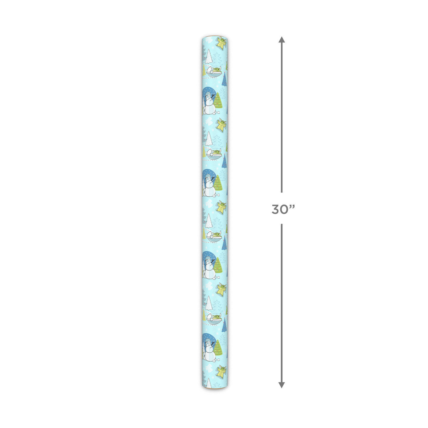 Star Wars: The Mandalorian&trade; Grogu&trade; Snow Fun Christmas Wrapping Paper, 25 sq. ft., , large image number 5