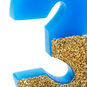 "3" Birthday Candle in Blue With Gold Glitter, , large image number 2