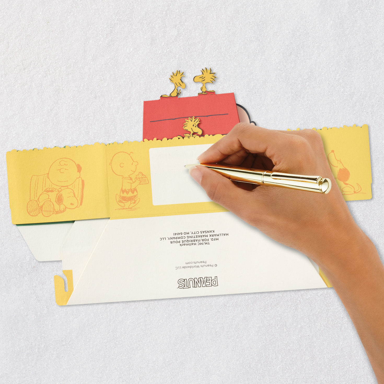 Charlie Brown and Snoopy Happiness Is Pop-Up Card Signing card image number 6