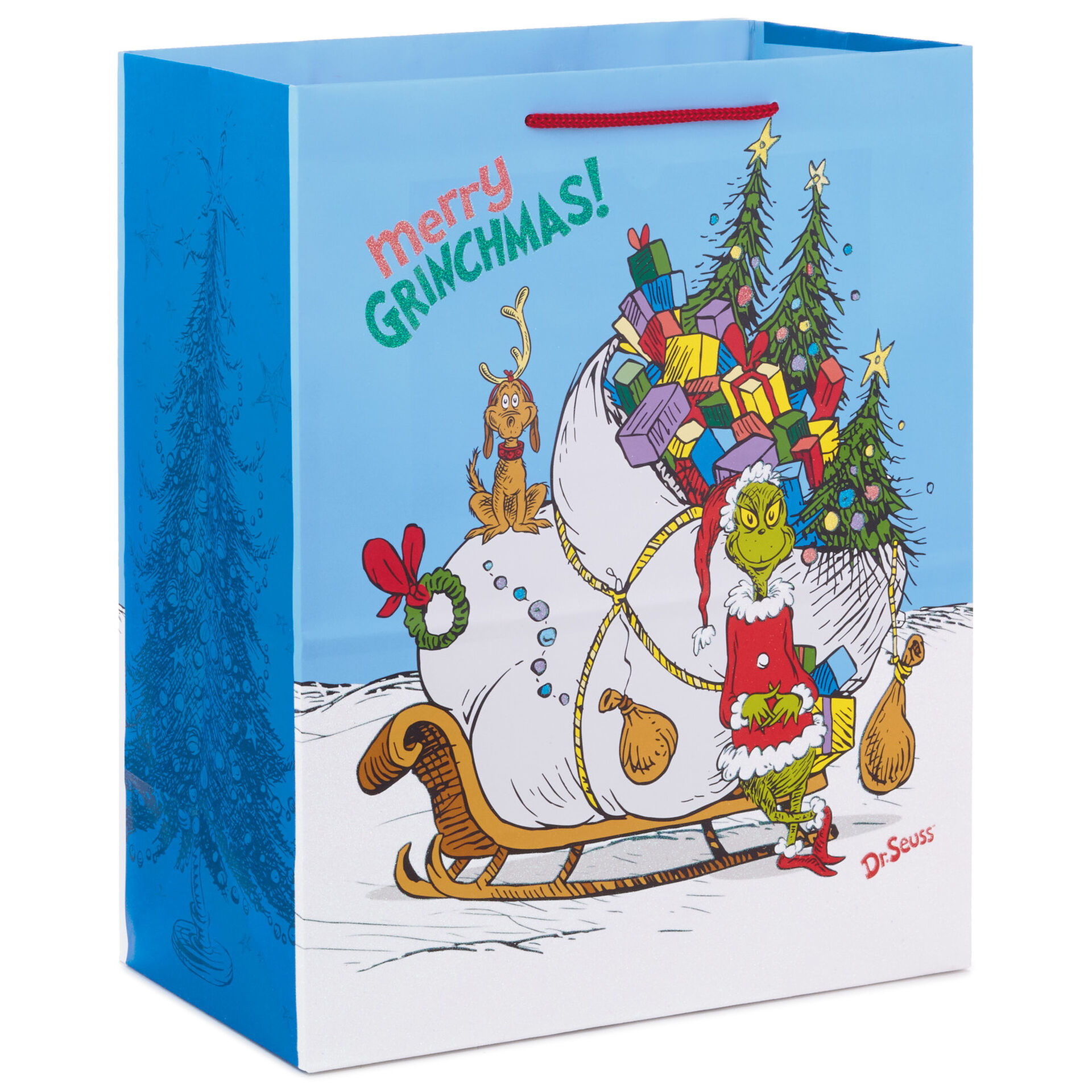 13 Dr Seuss Grinch With Sled Christmas Gift Bag Gift Bags Hallmark